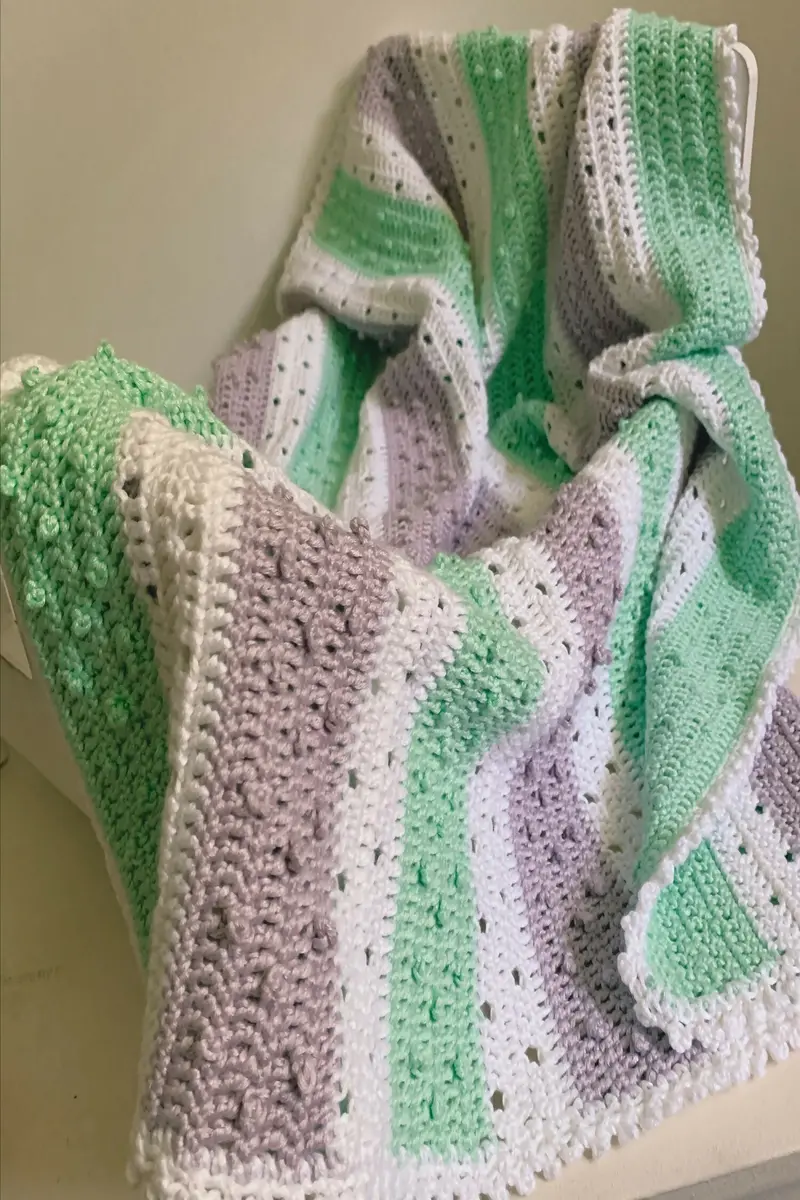 The Pretty Picot Baby Blanket (Crochet) 1