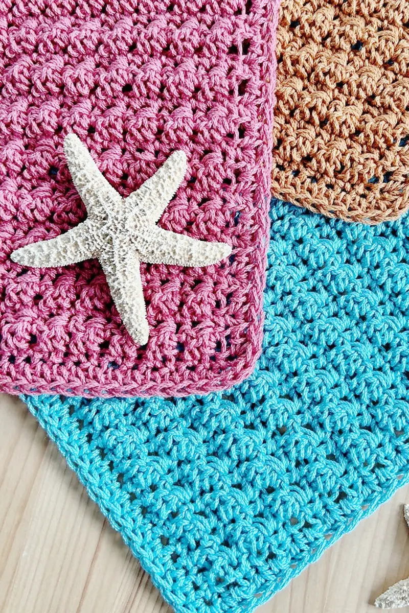 The Sea Star Venice Washcloth (Crochet) 1