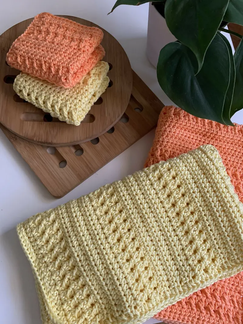 The Summer Ridges Dish Towel (Crochet) 1