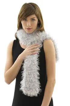 Tinsel Scarf Silver Version Pattern (Knit) 1