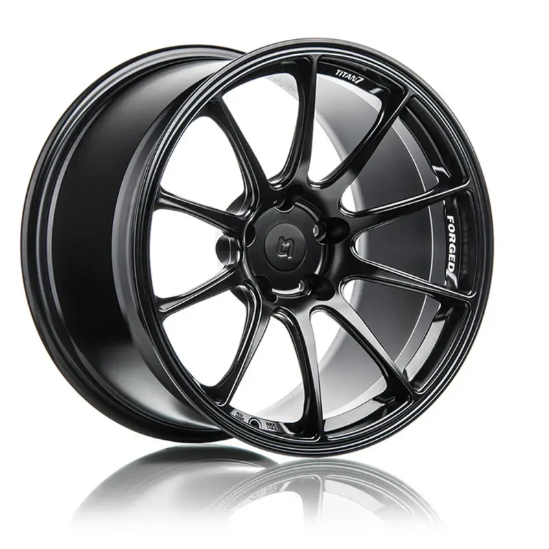 Titan7 T-R10 18X9.5 +45 5X120 Honda Civic Type-R Fk8/Fl5 Machine Black Set Of 4 1