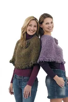 Town And Country Capelet With Crochet Trim Pattern (Knit) 1