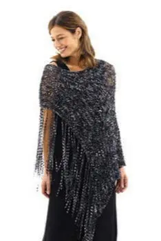 Trellis Poncho Pattern (Knit) 1