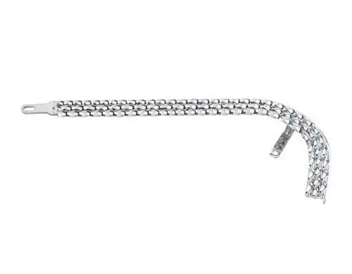 Triple Square Twisted Chain Guard Chrome. 1