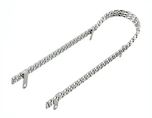 Triple Square Twisted Sissy Bar Chrome. 1