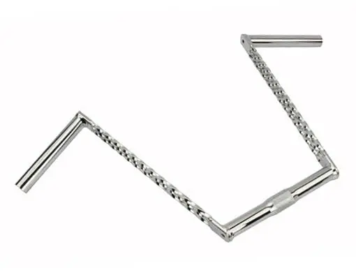 Triple Twisted Handlebar 12" 25.4Mm Chrome. 1