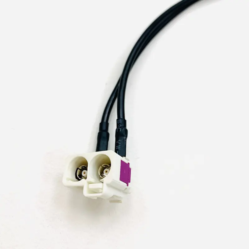 Twin Dual Double Female Fakra Socket To Din Aerial Adaptor Adapter Antenna Cable 2