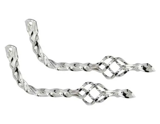 Twisted Muffler W/Cage Chrome. 1