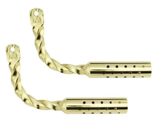 Twisted Muffler W/Holes Gold. 1