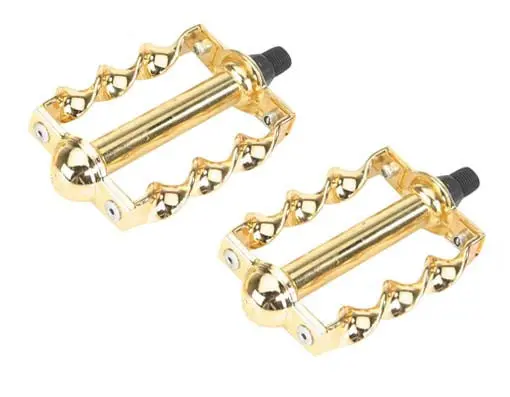 Twisted Pedals 1/2" W/Logo Gold. 1