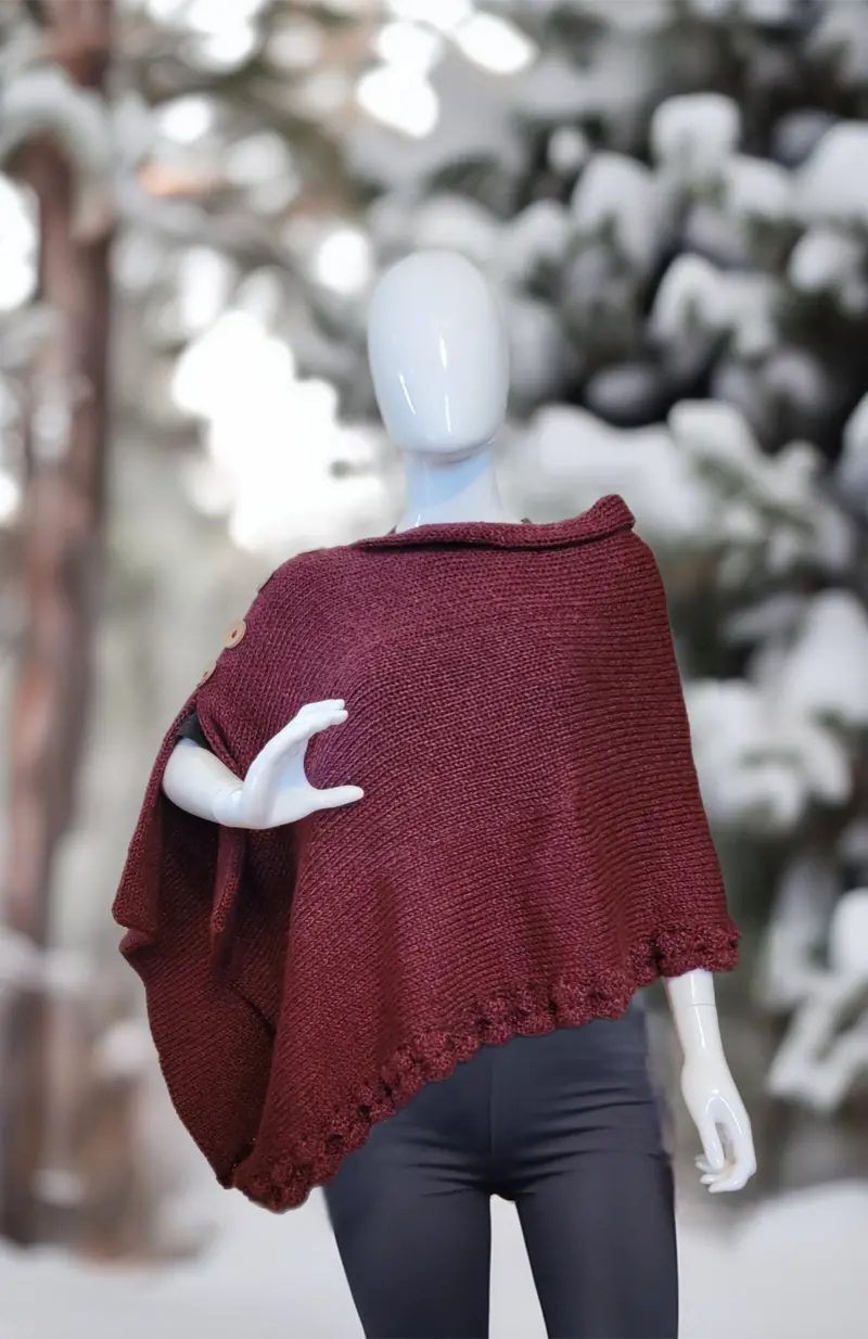 Urban Elegance Shawl (Circular Knitting Machine & Crochet) 1