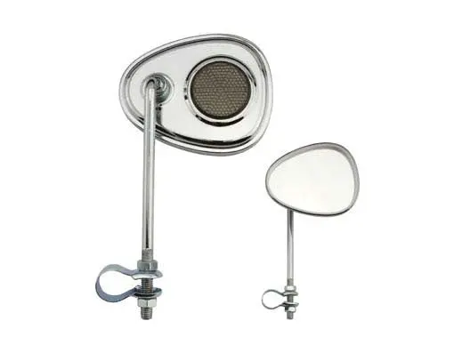 V Mirror Chrome Black Reflectors. 1