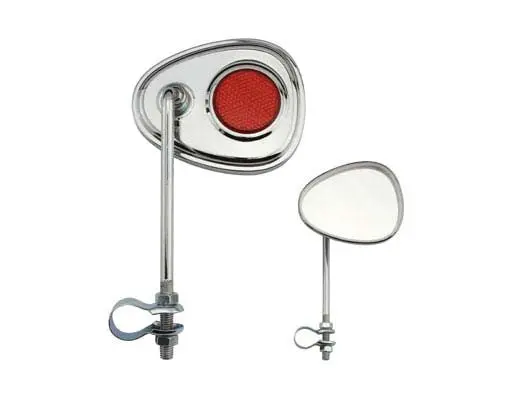V Mirror Chrome Red Reflectors. 1