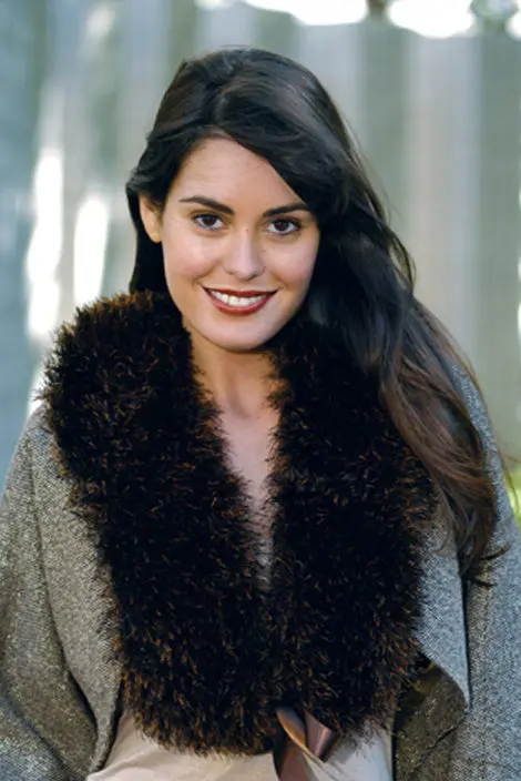 V Neck Fur Collar Pattern (Knit) 1