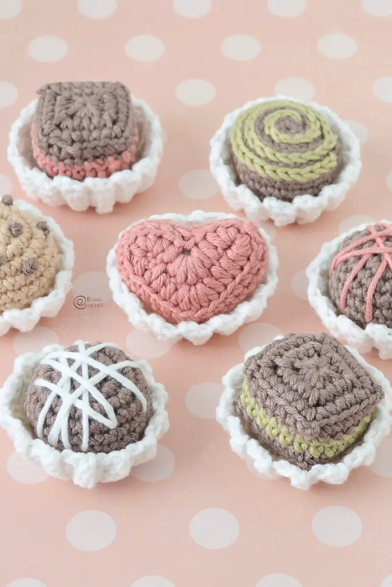 Valentine Chocolates (Crochet) 1