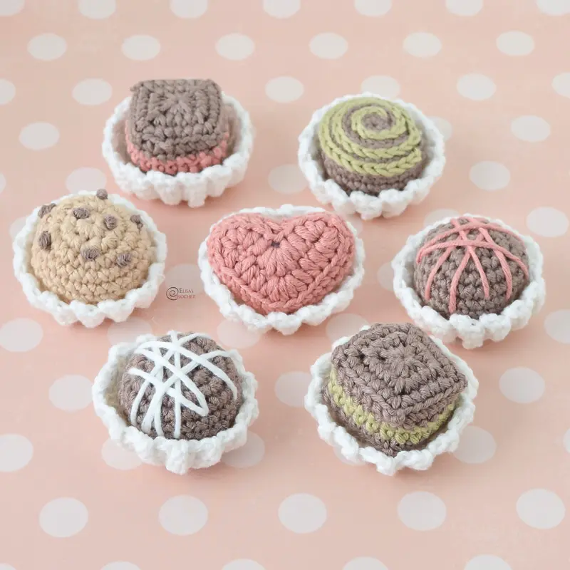 Valentine Chocolates (Crochet) 2