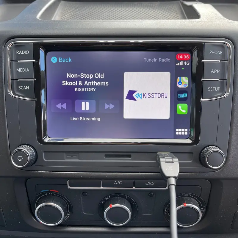 Vw Caddy Mk3 Apple Car Play Rcd360 + 6.5" Factory Fit Plug & Play 2010 - 2015 3