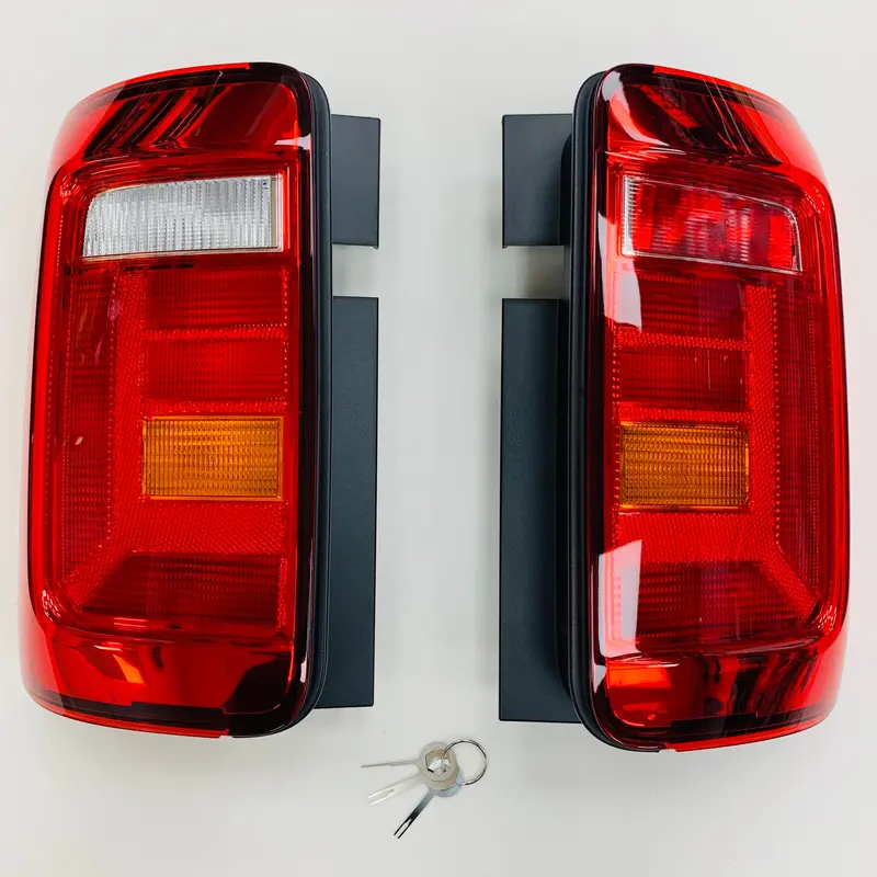 Vw Caddy Rear Lights Genuine Red Rhd Pair Upgrade To 2015 Onwards Style 1