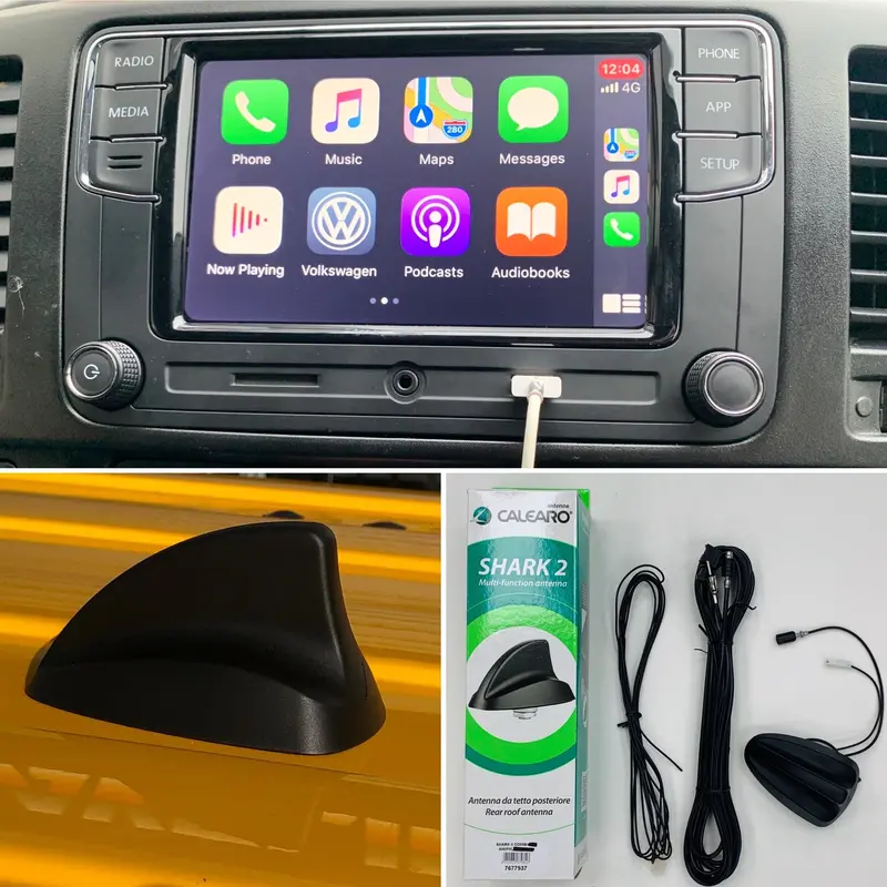 Vw T5.1 / Caddy Apple Car Play  Rcd360 6.5" Factory Fit & Shark Fin Aerial Transporter 10 - 15 1
