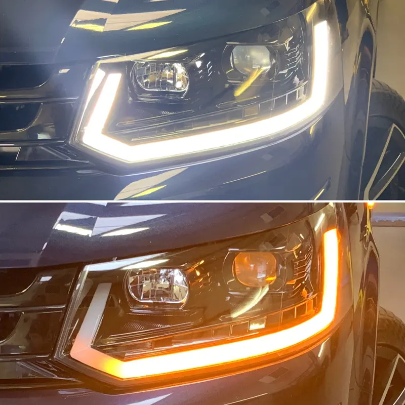 Vw T5.1 Light Bar Headlights With Dynamic Indicator (New 2019 Design) 1