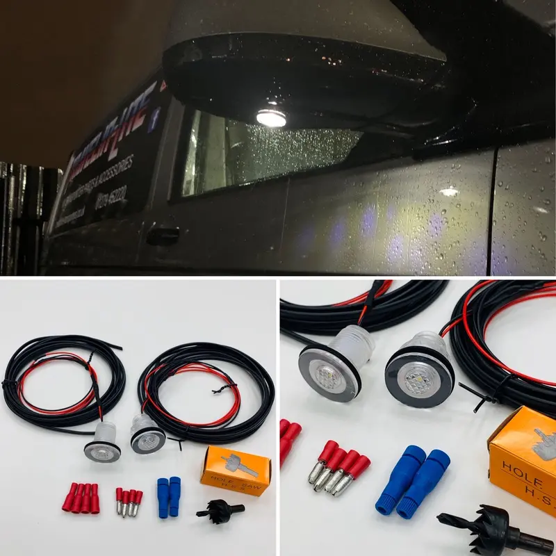 Vw T5.1 T6 T6.1 Led Mirror Courtesy Lights Upgrade Kit Transporter 2010 Onwards 1