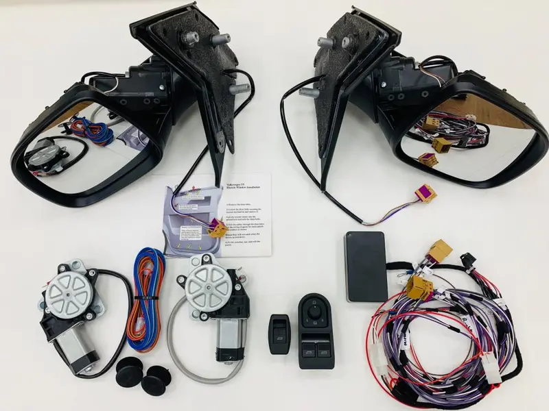 Vw T5 / T5.1 Manual To Electric Heated Mirrors & Window Kit Upgrade New 1