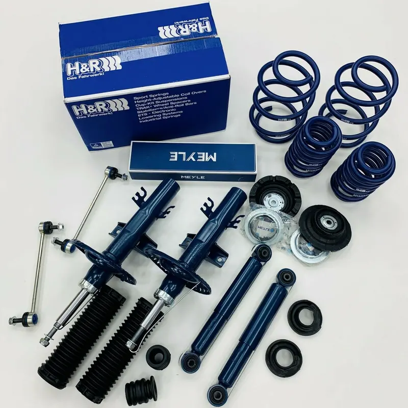 Vw T5 T5.1 T6 H&R 50Mm Lowering Springs & Meyle Suspension Kit Transporter 03 On 1