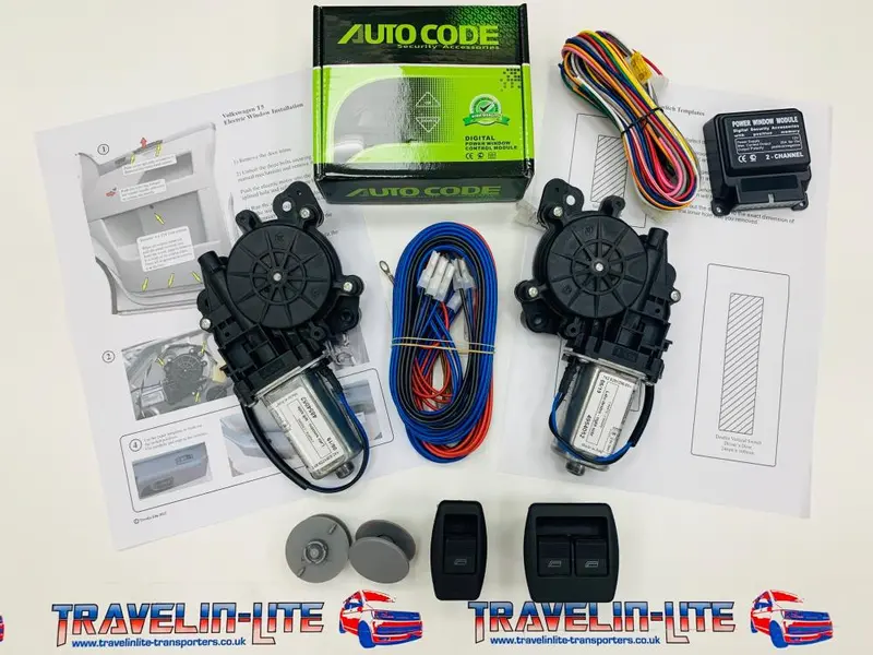 Vw T5 Transporter Electric Window Kit Side By Side Pod & One Touch Quality 1