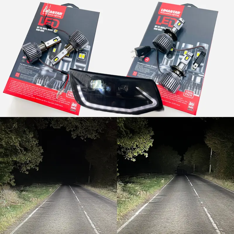 Vw T6 Led Headlight Bulbs H7 & H1 Transporter For All Sonar Headlights V1 V2 V3 1
