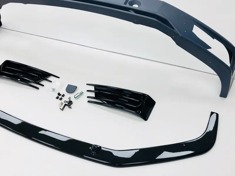 Vw T6 Sportline Lower Spoiler With Gloss Black Splitter & Tailgate Spoiler 2