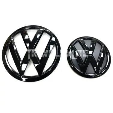Vw T6 / T6.1 Badges Front & Rear Gloss Black 1