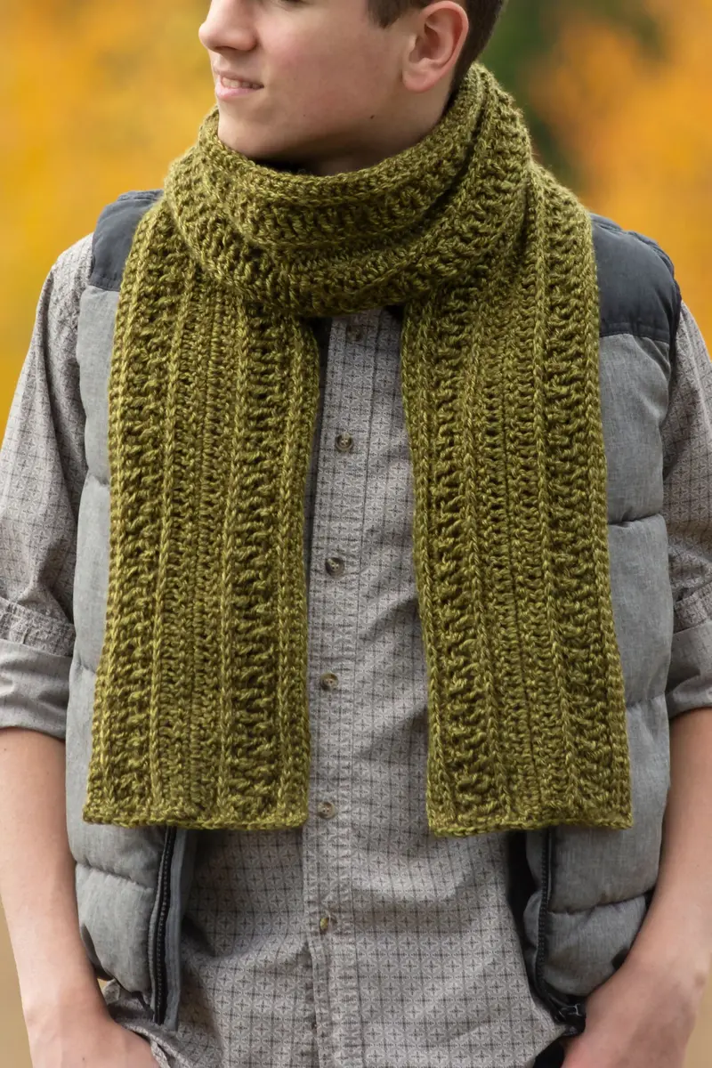 Wanderlust Scarf For Men And Teens (Crochet) 1
