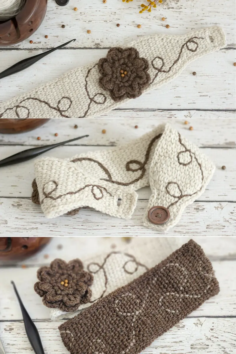 Waterlily Waltz Headband (Crochet) 1