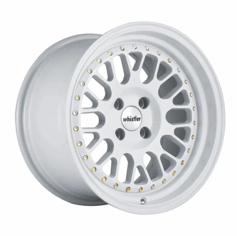 Whistler Sk1 Full Gloss White Rivet Gold 1