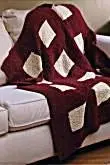 Windowpane Throw Pattern (Knit) 1
