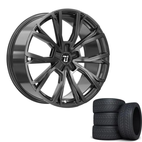 Wolfrace 71 Matrix Black Edition 20" Wheels & Tyres .  Black 1