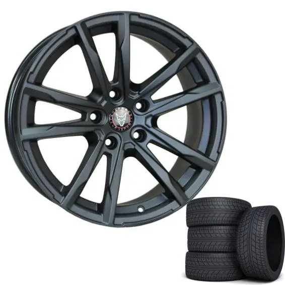 Wolfrace Dortmund 18” Wheel And Tyre Package Matte Black 1