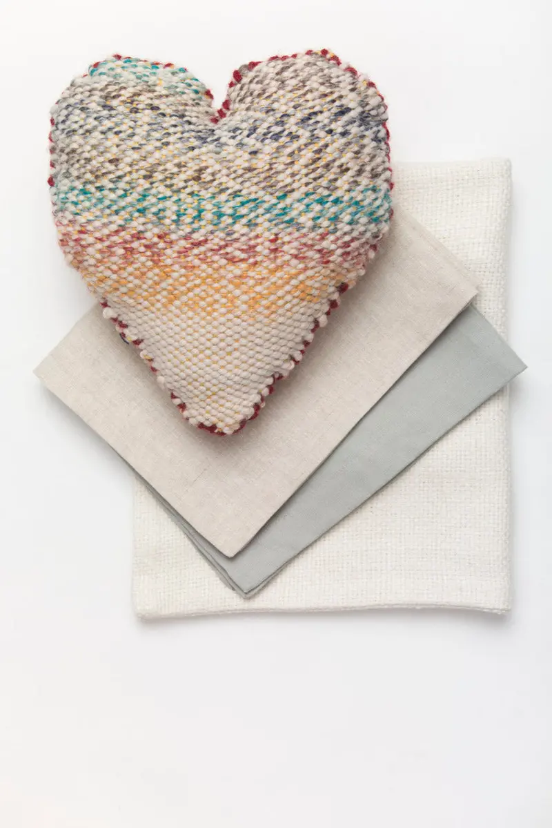 Woven Heart Pillow (Loom/Weave) 1