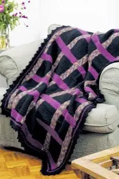 Woven Ribbon Afghan (Crochet) 1