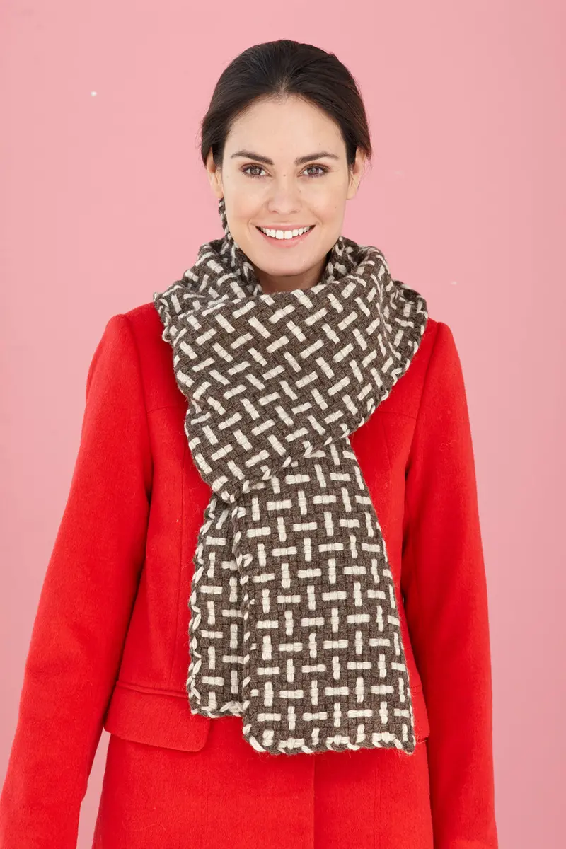 Woven Tweed Scarf (Loom-Weave) 1