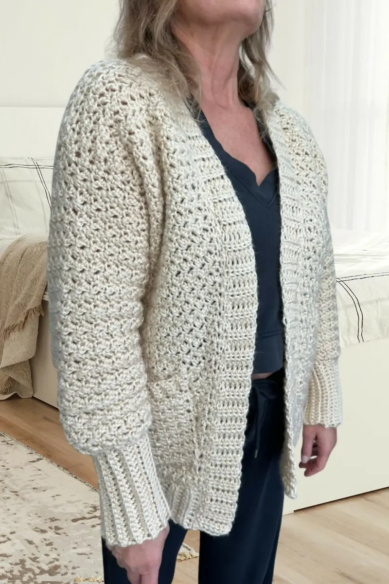 Wrenley Oversized Cardi (Crochet) 1