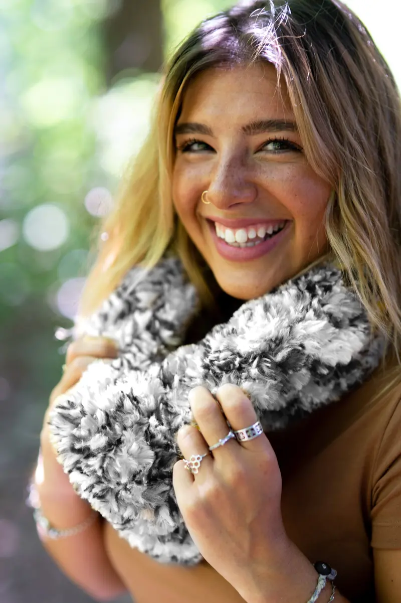 Zebra Cowl (Crochet) 1