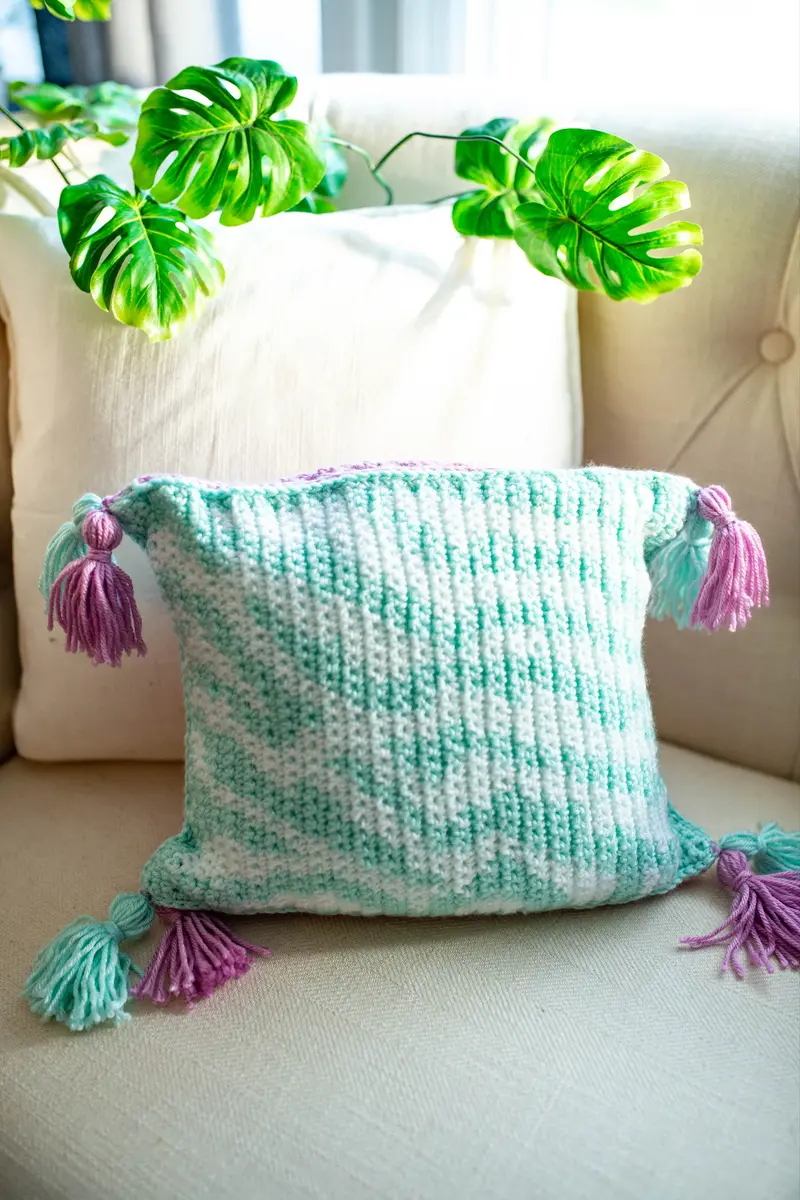 Zebra Pillow (Crochet) 1