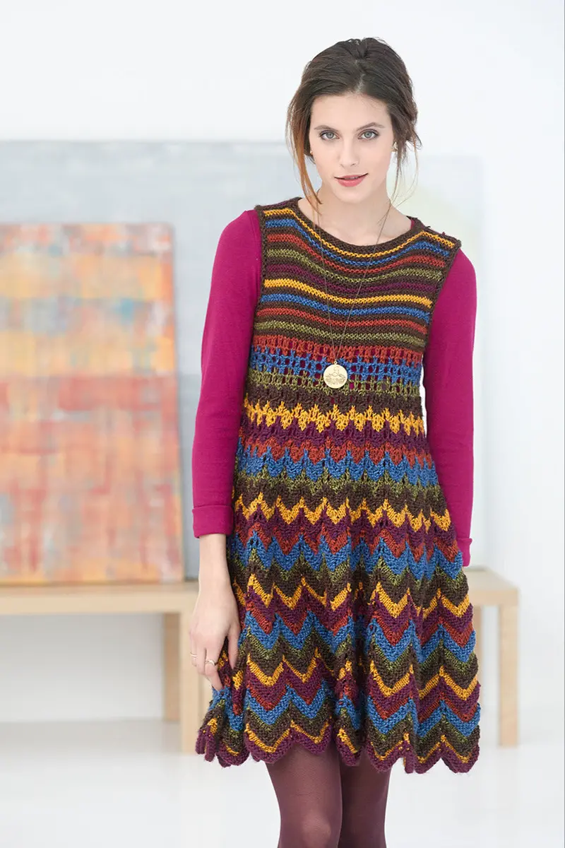 Zig Zag Dress Pattern (Knit) 1