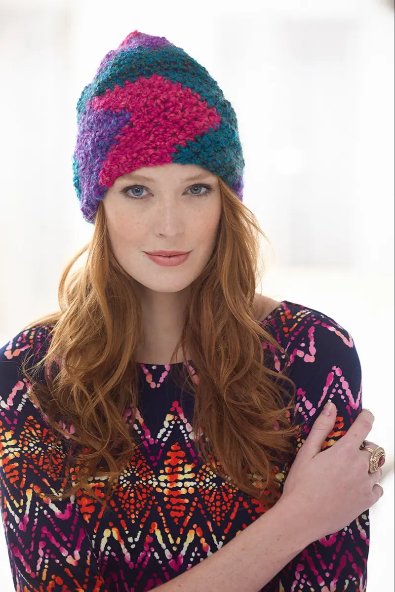 Zigzag Hat (Crochet) 1