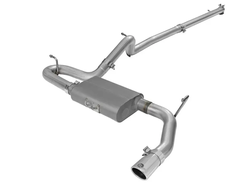 Afe Scorpion 2-1/2In Aluminized Steel Cat Back Exhaust 07-17 Jeep Wrangler V6-3.6/3.8L (4 Dr) 1