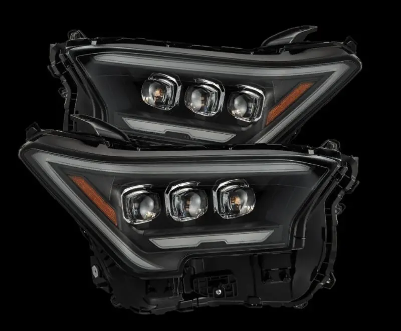Alpharex Nova-Series Projector Headlights For 2024 Toyota Tacoma – Black Housing With Signature Drls 1