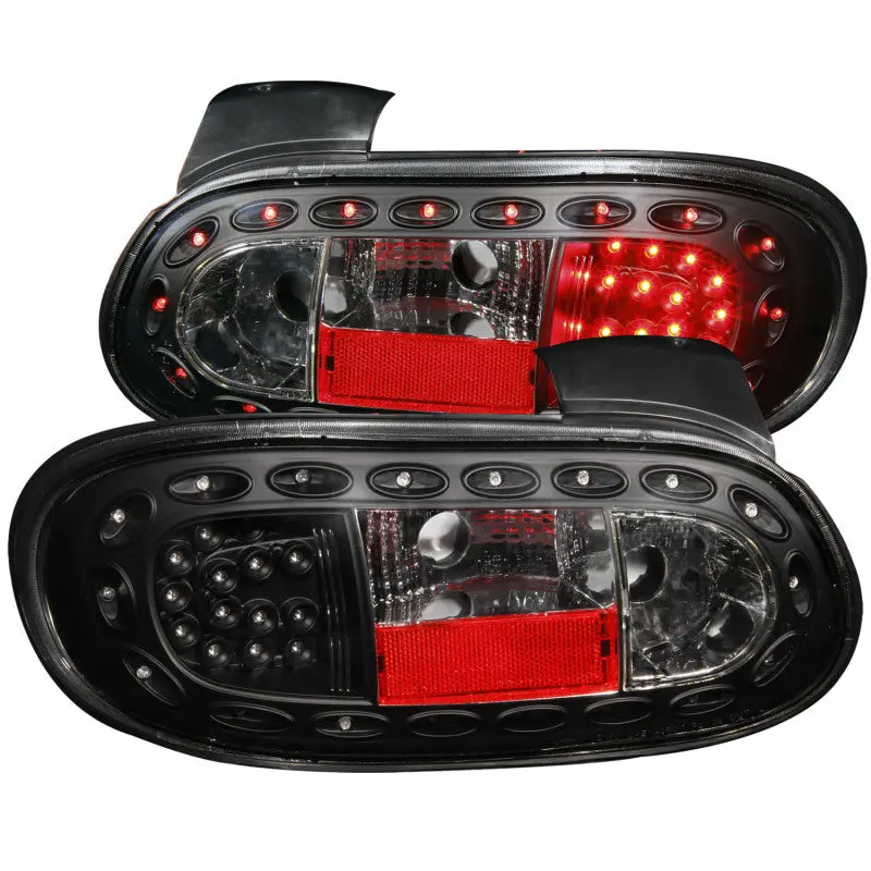Anzo Led Taillight Assembly For 1998–2005 Mazda Miata – Gloss Black Finish 1
