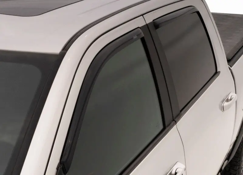 Avs Smoke-Tinted In-Channel Ventvisors For 2019 Gmc Sierra 1500 Extended Cab & Double Cab (Front + Rear, 4-Piece) 1