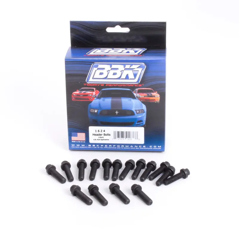 Bbk Exhaust Header Bolt Kit – 8Mm × 30Mm, 1.25 Pitch, For Ford Modular 4.6L & 5.4L Engines (16-Pack) 1